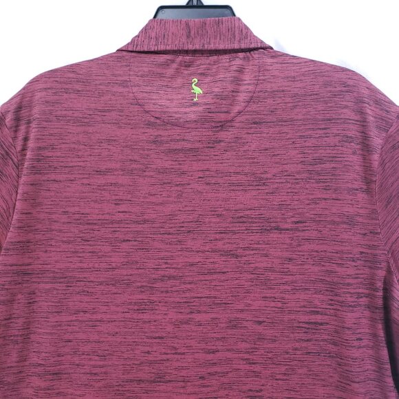 Tailor Byrd Burgundy Quick Dry Moisture Wicking SPF 30 Golf Polo Shirt L - Picture 11 of 12